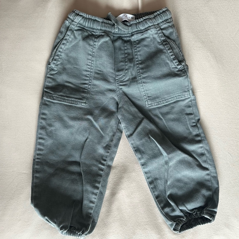 Zara Green Jogger Cargo Pants 2 Years kids